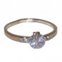 14K White Gold Plate CZ Ring