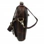 Man Genuine Italian Leather Briefcase Shoulder Messenger Bookbag Document Bag