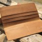 NEW Brown Genuine Leather Credit Card Holder Long Wallet Checkbook  8 Card Slots