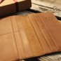 NEW Brown Genuine Leather Credit Card Holder Long Wallet Checkbook  8 Card Slots