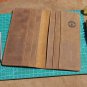 NEW Brown Genuine Leather Credit Card Holder Long Wallet Checkbook  8 Card Slots