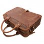 Genuine Leather Briefcase for Men Functional Bag Portfolio Attache for Laptop