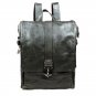 For Men's Genuine Gray Leather Backpack Schoolbag Travelling Hiking Camping Bag