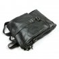 For Men's Genuine Gray Leather Backpack Schoolbag Travelling Hiking Camping Bag