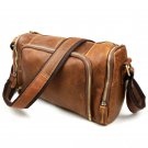Vintage Men Brown Genuine Leather Backpack Classic Bag Handbag Work Shoulder Bag