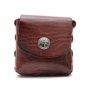 Square Mens Ladies Genuine Leather Coin Notes Change Purse Pouch Wallet Holder