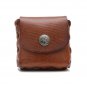 Square Mens Ladies Genuine Leather Coin Notes Change Purse Pouch Wallet Holder