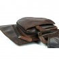 Vintage Men Brown Genuine Leather Backpack Bag Work Shoulder Bag Chest pack