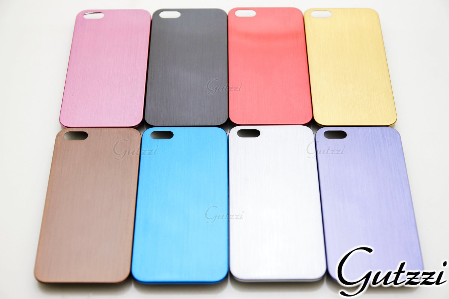 New Luxury Metal Aluminum Shockproof dust plain back Hard Case Cover iPhone 5 5S