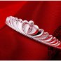 New Woman Silver White Gold Plated Fashion Clear Shinny Crown Bracelet Gift