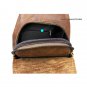 Fashion Men Genuine Real Leather Messenger Cross Shoulder Chest Pack body Bag