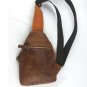 Genuine Leather Messenger Cross Shoulder Chest Pack body Wallet Purse Pouch Bag
