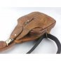 Genuine Leather Messenger Cross Shoulder Chest Pack body Wallet Purse Pouch Bag