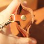 NEW Brown Window Top Genuine Cowhide Leather Credit Card ID Card Holder Wallet