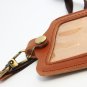 NEW Brown Window Top Genuine Cowhide Leather Credit Card ID Card Holder Wallet