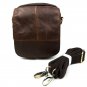 Genuine Italian Leather Chocolate Waist Fanny Pack Belt Shoulder Pouch Bag