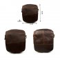 Genuine Italian Leather Chocolate Waist Fanny Pack Belt Shoulder Pouch Bag