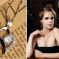 Hot Women Silver White Gold Plated Hearts and Arrows Crystal Pendant No Necklace