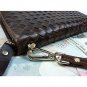 Genuine Leather Coat Wallets for Women Diamond Checks Card Holder Zip Purse New