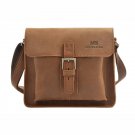 Hot Men Women Brown Small Genuine Leather Shoulder Messenger Cross Body Bag Gift