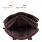 Men Brown Genuine Litchi Leather Laptop Briefcase Travel Messenger Business Bag