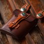 Waist Fanny Pack Cross Body Shoulder Bag Italian Real Leather Handcraft Vintage