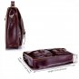Genuine Leather Briefcase Men Laptop Messenger Shoulder Bag Attache Case Satchel