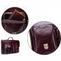 Genuine Leather Briefcase Men Laptop Messenger Shoulder Bag Attache Case Satchel