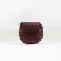 Satchel Cross Body Shoulder Messenger Circle Bag Italian Leather Women Handcraft