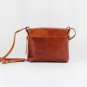 Satchel Cross Body Shoulder Messenger Square Bag Italian Leather Women Handcraft