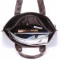 Men Women Genuine Leather Handbag Briefcase Tote Shoulder Shopping Travel Bag