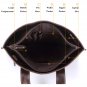 Men Women Genuine Leather Handbag Briefcase Tote Shoulder Shopping Travel Bag
