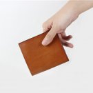 Wallet Card Case Holder Short Purse Note Coat Billfold Genuine Leather Bifold