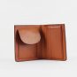 Wallet Card Case Holder Short Purse Note Coat Billfold Genuine Leather Bifold