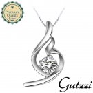 Fashion Hot Woman Silver Platinum White Gold Swiss Crystal Music Shinny Pendant
