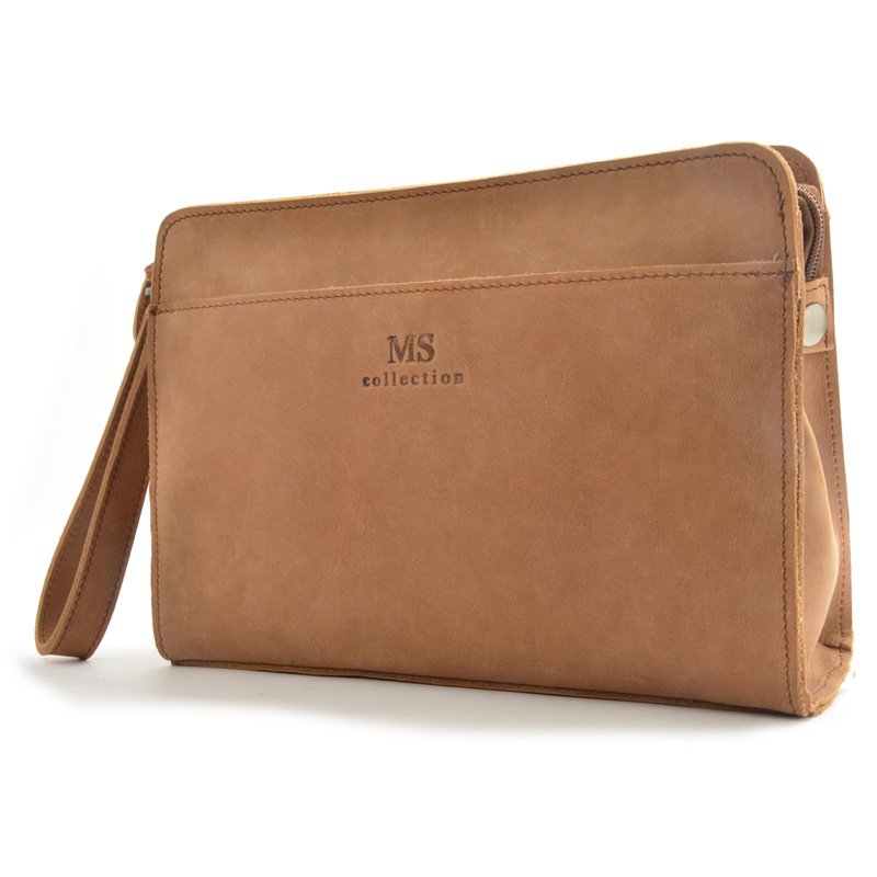 Clutch Purse Genuine Leather Men Bag Hand Carry On Wallet Holder Free Shipping