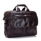 Hot Men Genuine Leather Laptop Briefcase Shoulder Travel Messenger Business Bag