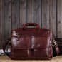 Hot Men Genuine Leather Laptop Briefcase Shoulder Travel Messenger Business Bag
