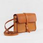 Satchel Cross Shoulder Messenger Concise Bag Genuine Leather Body Woman Handmade