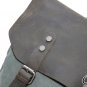 New Vintage Genuine Leather Canvas Bookbag Backpack SchoolBag Handbag Rucksack