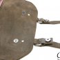 New Vintage Genuine Leather Canvas Bookbag Backpack SchoolBag Handbag Rucksack