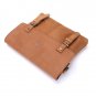 Clutch Purse Light Brown Genuine Leather For Men Woman Cross Body Carry On Bag