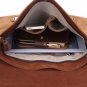 Clutch Purse Light Brown Genuine Leather For Men Woman Cross Body Carry On Bag