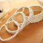 Brand New Woman Fashion Square Fashion Silver Color Cubs Bracelet Gift Wedding