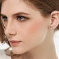 Fashion white Silver Platinum Pierced Snow Swiss Crystal Earring Stud Push Back