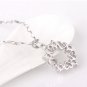 Hot Shinny Women Silver Plated Five hearts Classic Crystal Pendant No Necklace