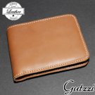 Hot Black Brown Vegetable Tanned Leather Credit Card Holder Wallet Bifold Gift