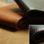 Hot Black Brown Vegetable Tanned Leather Credit Card Holder Wallet Bifold Gift