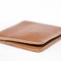 Hot Black Brown Vegetable Tanned Leather Credit Card Holder Wallet Bifold Gift