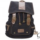 Hot Canvas Backpack Genuine Leather School Vintage Fashion Rucksack Travel Camp
